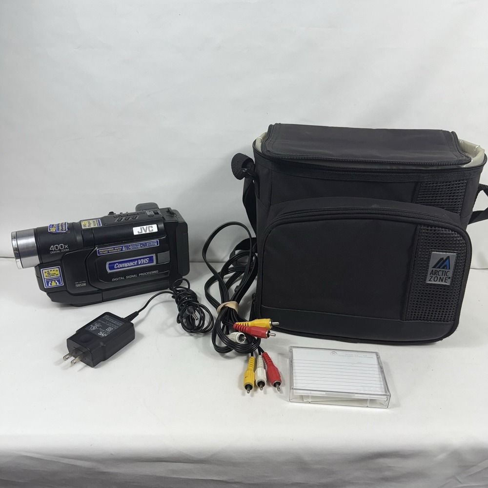 JVC Compact VHS VHSC Video Camcorder GR-AX760U 400x Digital Zoom‎ Tested Works